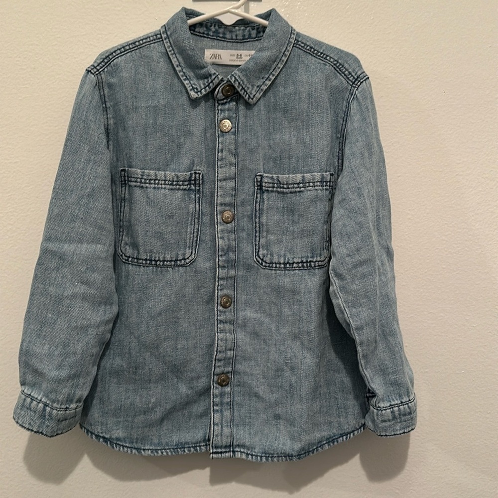 Zara denim shirt. Sz 5-6